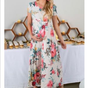 Pink Blush Maternity Dress